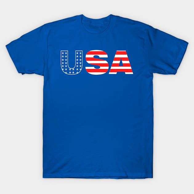 usa stars and stripes T-Shirt by Chandan